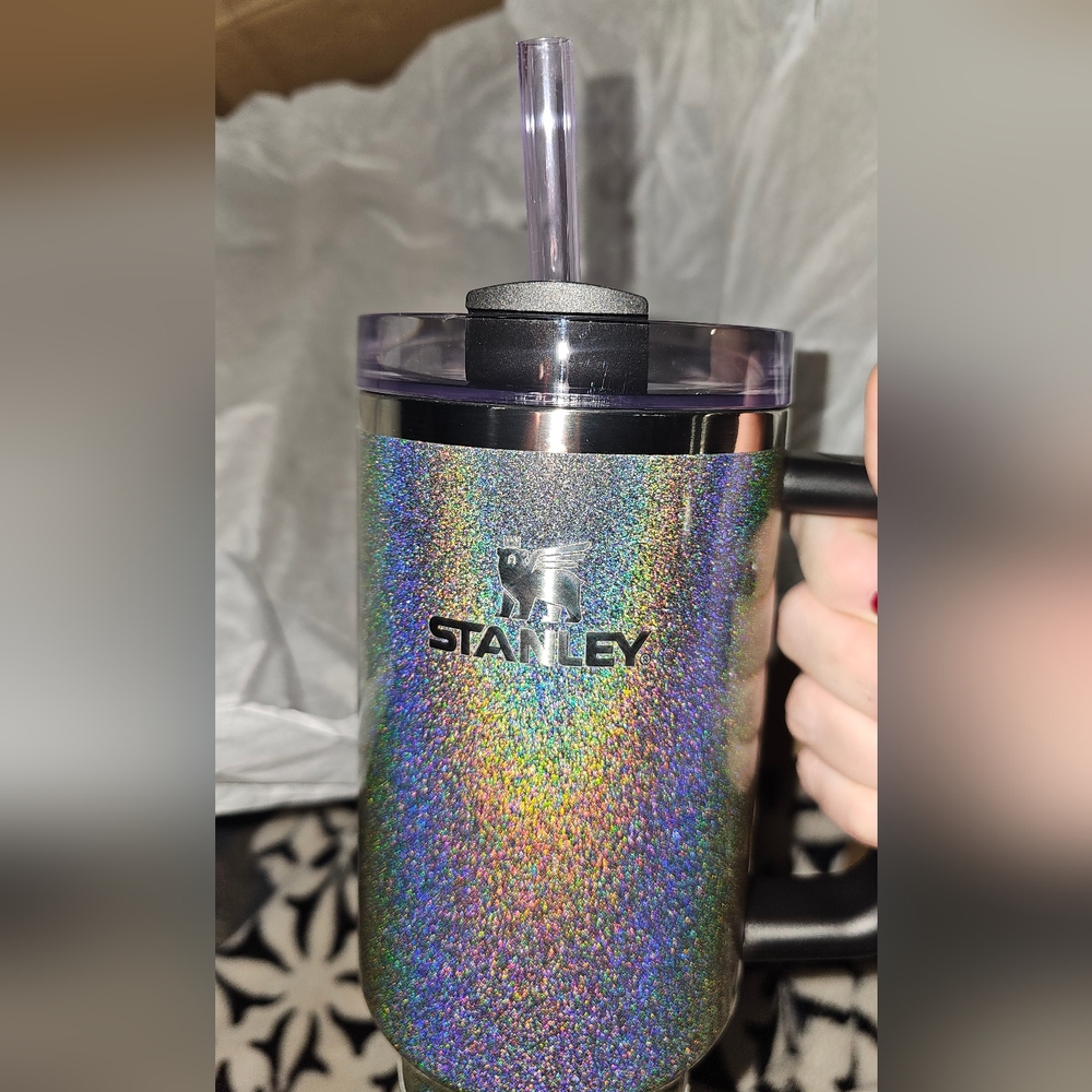 Midnight Glitz 40 oz Stanely Stainless Steel Cup Tumbler NWT
